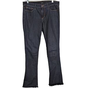 Joe's wmns Jeans Sz 29"Petite Micro FlareWash Taylor Rise 9.5"Ins 31"Fringe hem